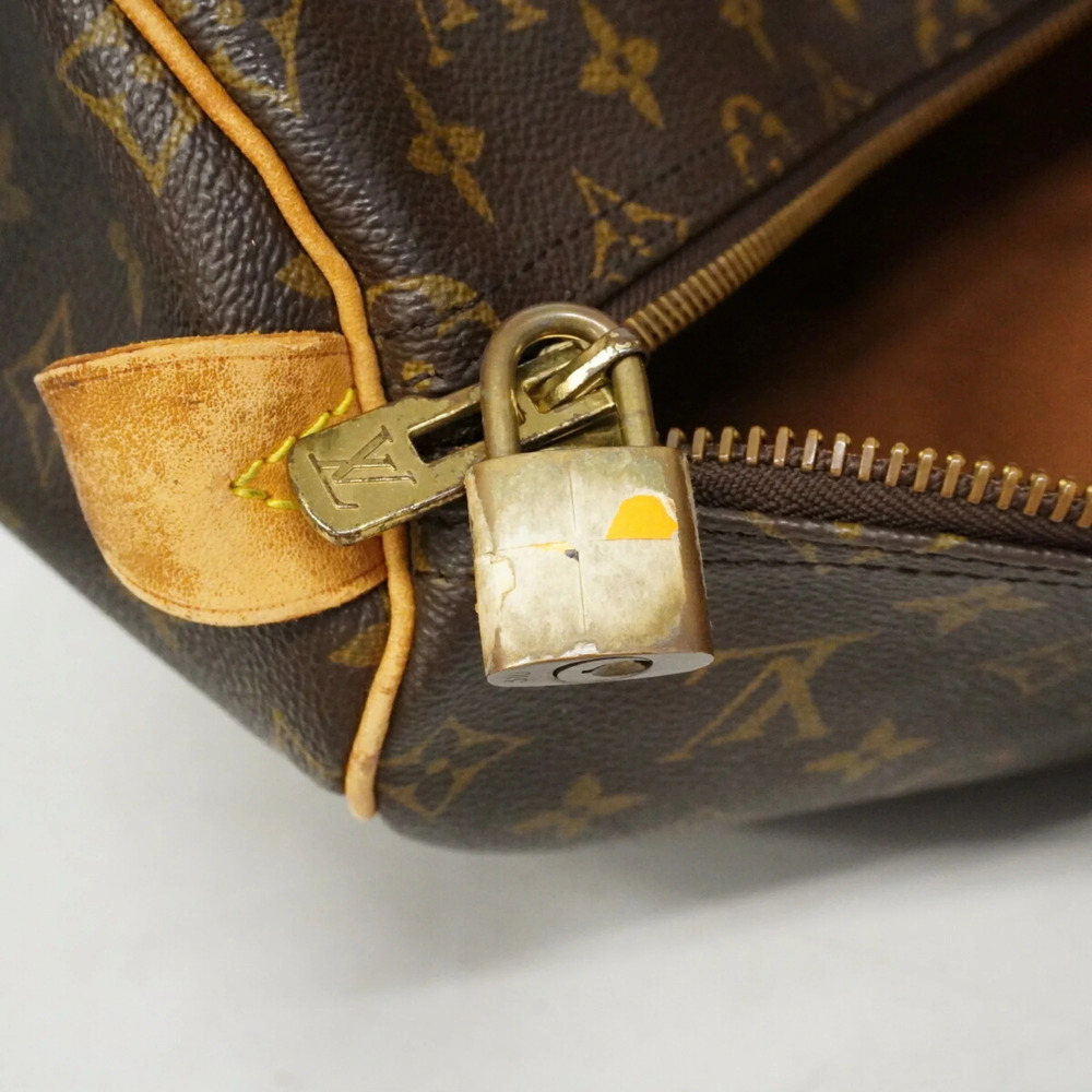 LOUIS VUITTON Brown Monogram Keepall 55 Boston Bag - Picture 10 of 14